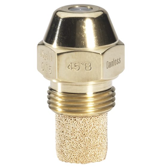 Форсунка Danfoss OD 0.75 USgal/h 45°B с фильтром из спечённой бронзы